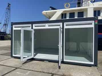Moderne Luxe Kantoorunit Glazen Wand Modulair Aanpasbaar