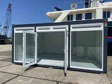 Moderne Luxe Kantoorunit Glazen Wand Modulair Aanpasbaar