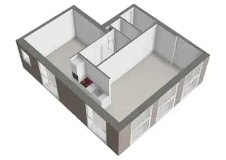 1 Kamer Appartement 48m2 Gorinchem Luxe Uitzicht