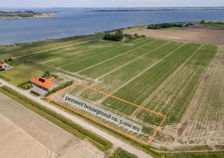 Unieke Bouwkavel 5000m2 Tholen Droomwoning Buitengebied