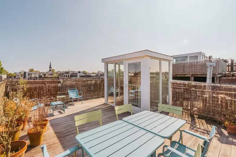 Dubbel bovenhuis Helmersbuurt 134m² Dakterras 34m²