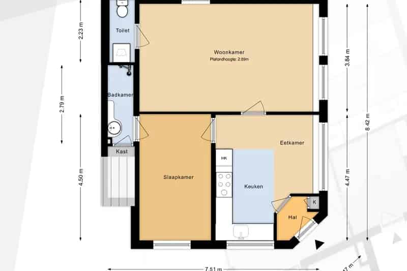 Benedenwoning Delft Centrum 59m2 Moderne Keuken Nabij Station