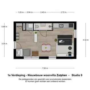 Appartement Zutphen 32m2  A+++  Student Starters Young Professionals
