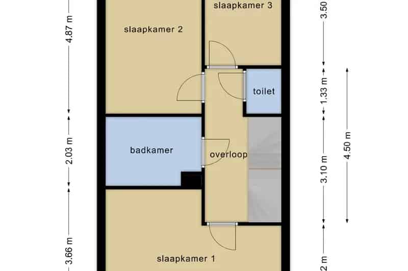 Herenhuis te koop Delftsewallen Zoetermeer 5 slaapkamers 2 badkamers