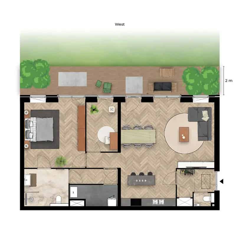 Nieuwbouwappartementen Kastanje Erf Barendrecht