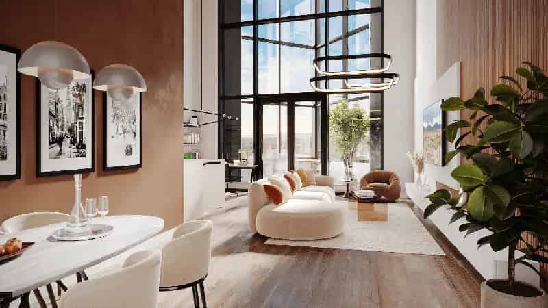 Appartement Amsterdam: 102m², 1 slaapkamer, 2-3 kamers
