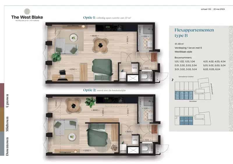 Luxe Appartement 41m2 Rotterdam Centrum The West Blake