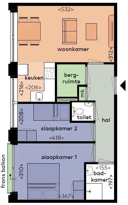 Appartementen te huur Zwolle Noordzeelaan Les Pavillons