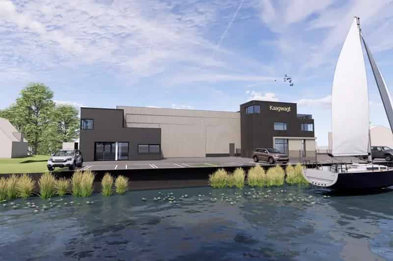 Bedrijfshal Sassenheim te koop: Units 165-170m2, geschikt voor ZZP en watersport
