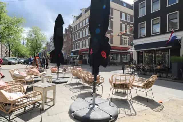 Café Jordaan te koop gerenoveerd terras kelder