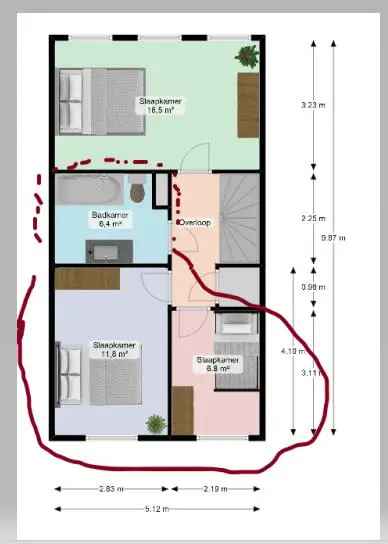 Kamer te Huur Groningen Indische Buurt