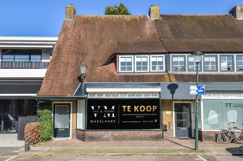 Woon Winkelpand Blaricum 159m2 Centrum Ruime Tuin
