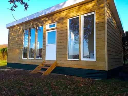 Chalet Woodlodge XL 40m2 3 slaapkamers Luxe badkamer HR++ Glas