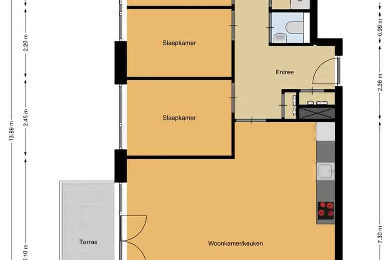 Nieuw 4-kamer appartement Almere Poort 91m2