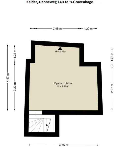 Winkelruimte te huur Denneweg Den Haag 243m²