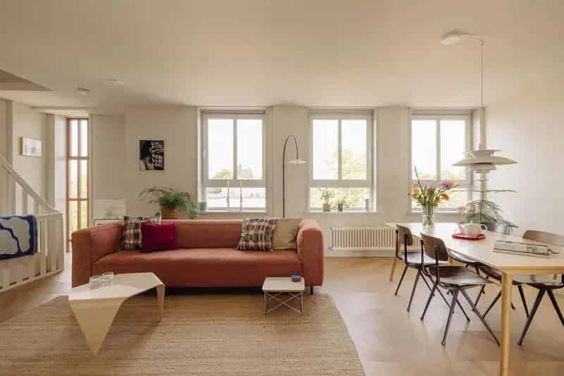 Amsterdam Bos en Lommer: Licht Dubbel Bovenhuis 3 Slaapkamers 2 Terrassen