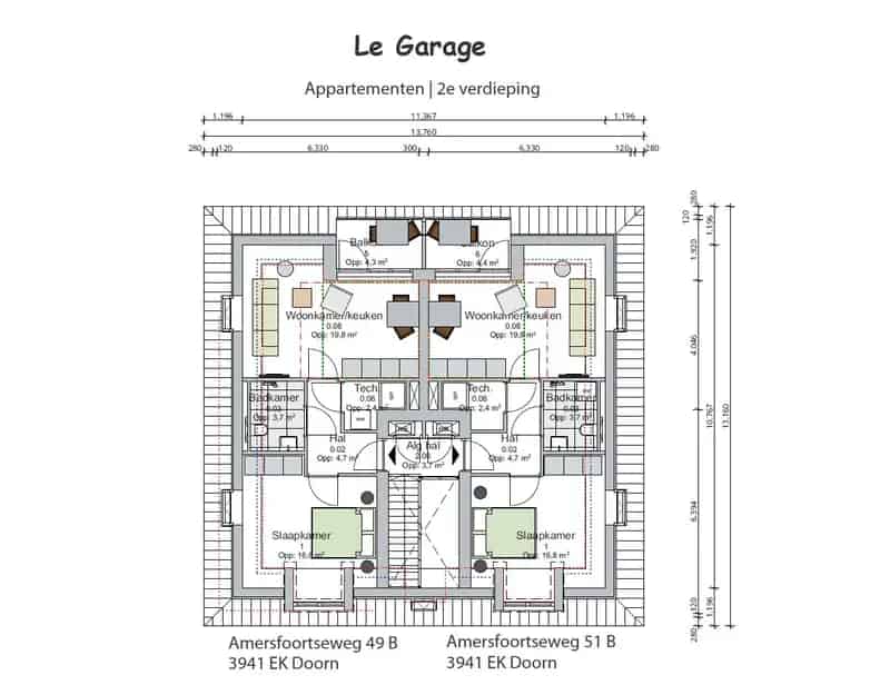 2 Kamer Appartement te koop Doorn