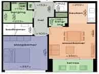 2 Kamer Appartement Amsterdam Joan Muyskenweg 53m2