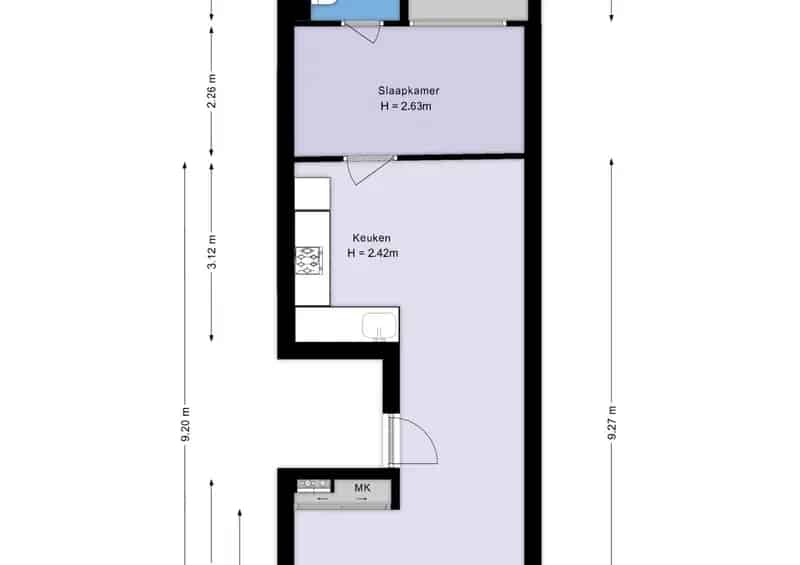 Appartement Kinkerbuurt 48m2 - Terras Berging Eigen Grond
