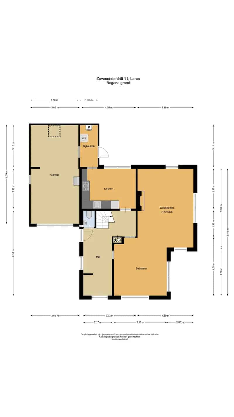 Vrijstaande Villa Laren Centrum 165m2 3 slaapkamers Garage Tuin