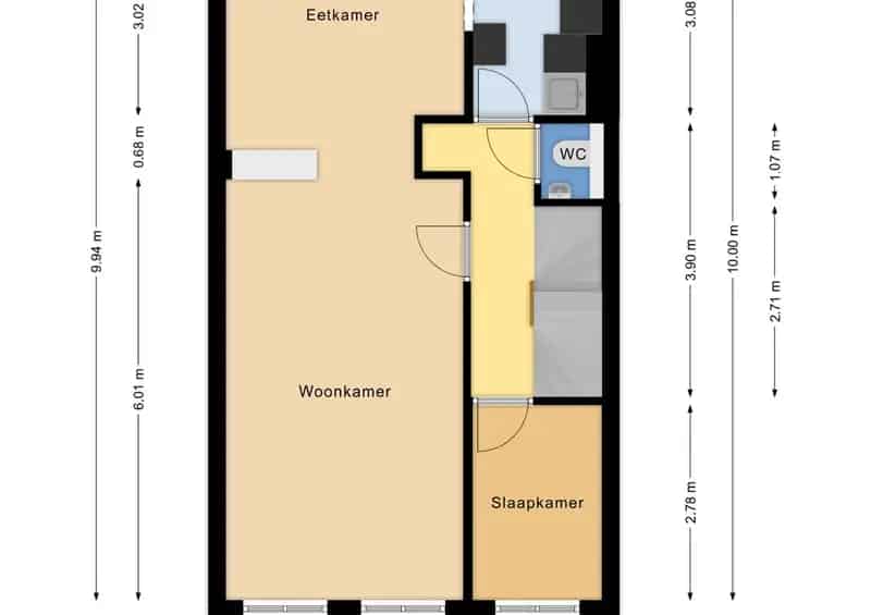 Dubbel Bovenhuis Den Haag  2-3 slaapkamers  94m2