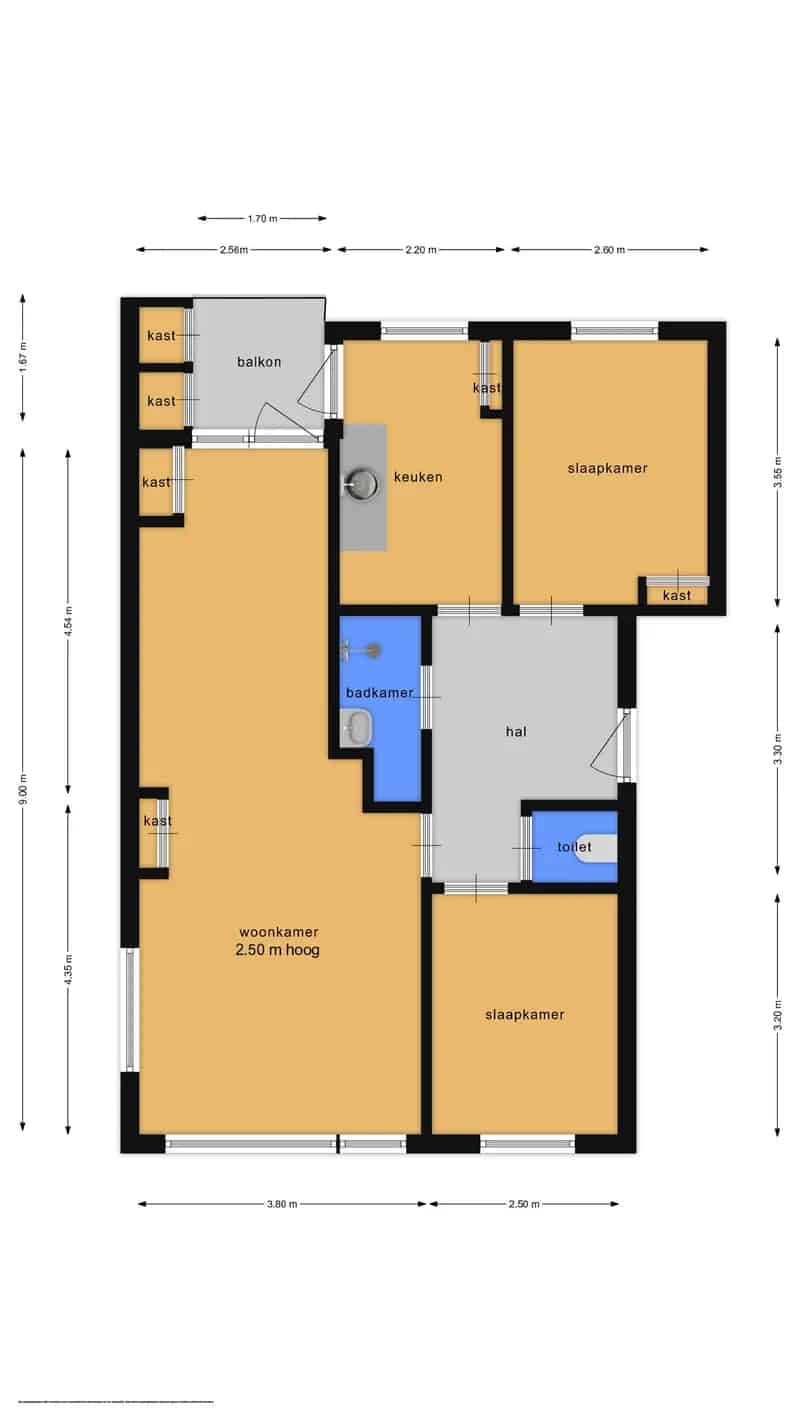 Appartement Hilversum 3-kamer 68m2 Tuin Berging