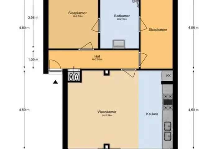 Gemeubileerde 2-Slaapkamer Benedenwoning met Tuin