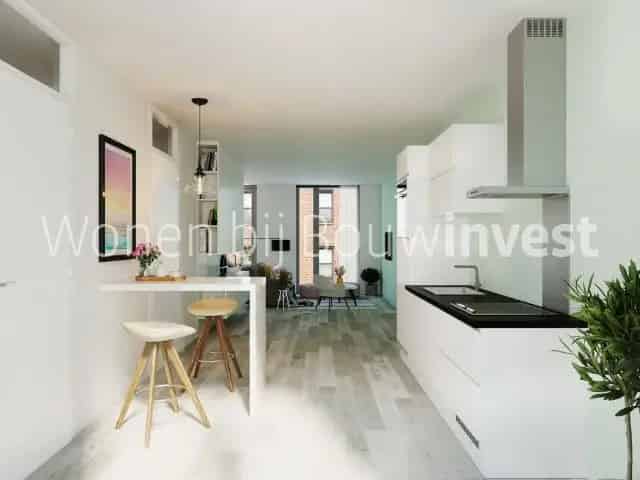 Studio IJburg Amsterdam 47 5m2 Balkon Moderne Keuken