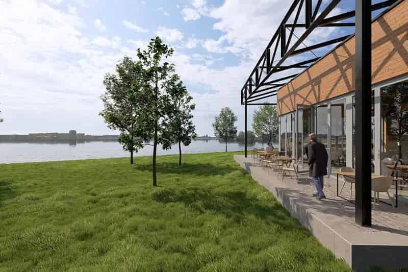 Horecaruimte Amsterdam Noord te Huur Waterfrontpaviljoen KAAP