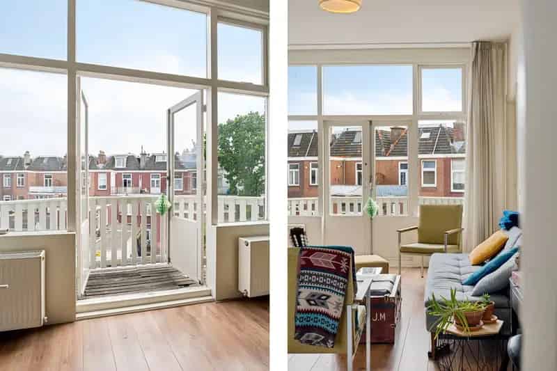 3 Kamer Bovenwoning Valkenboskwartier 90m2 2 Balkons