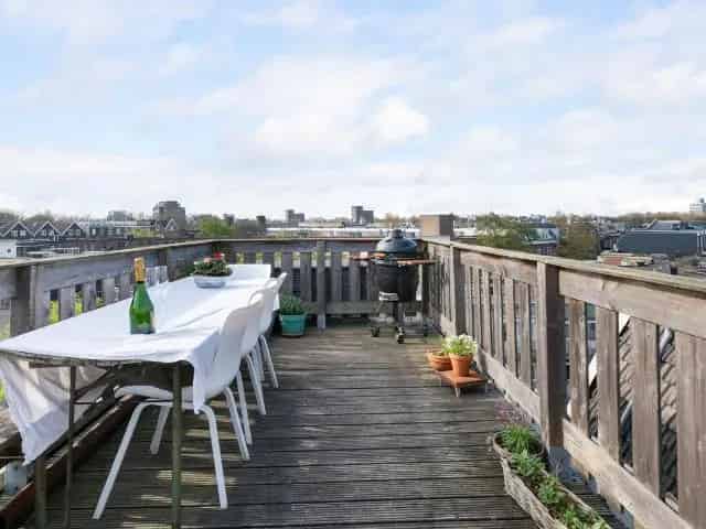 Dubbel bovenhuis Rotterdam Het Nieuwe Westen 4 slaapkamers dakterras