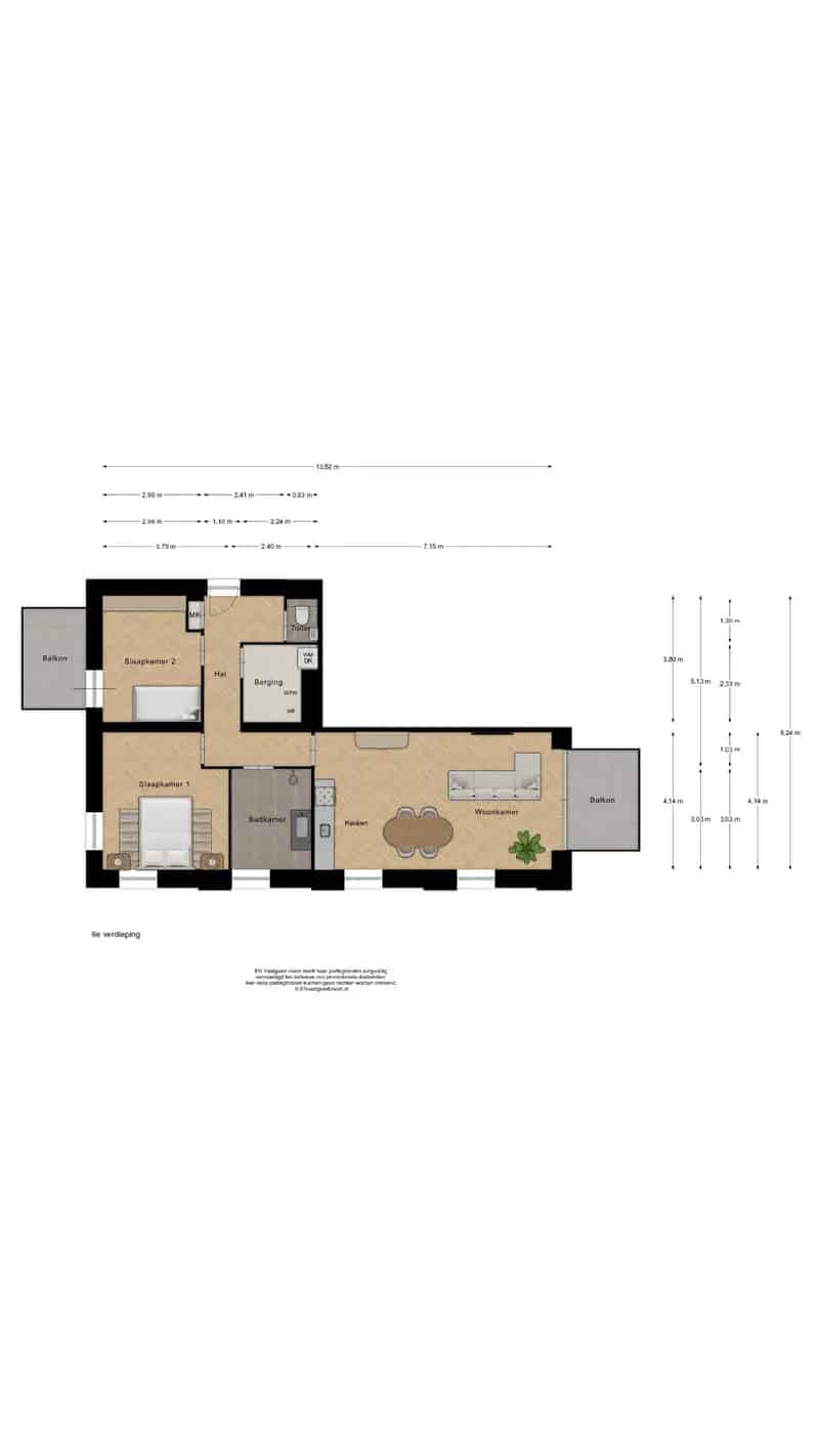Luxe appartement Koog aan de Zaan 80m2 2 slaapkamers