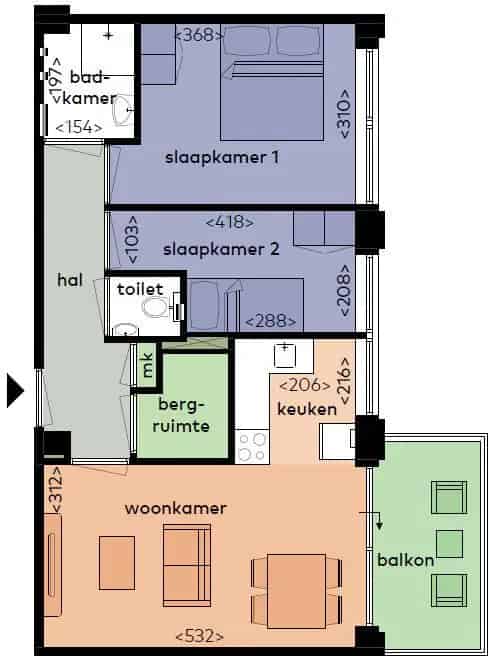 Appartementen te huur Zwolle Noordzeelaan